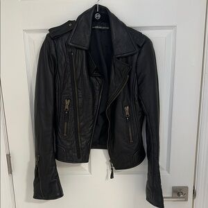 Balenciaga Leather Black Jacket